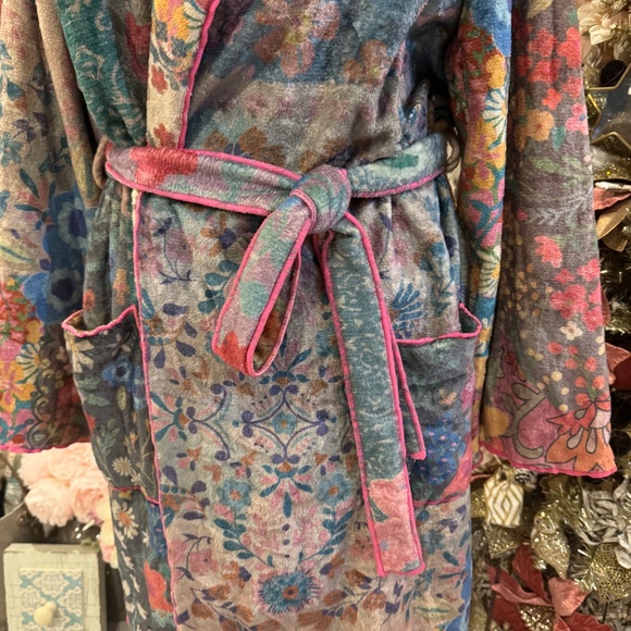 NATURAL LIFE PATCHWORK LOVE BLANKET ROBE | BOHEMIAN GYPSY | COTTAGECORE | L - Picture 12 of 14